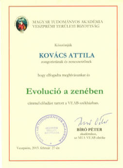 Evólúció a zenében